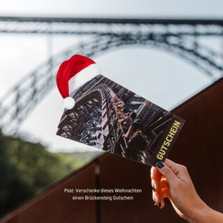 Du willst ein Abenteuer zu Weihnachten verschenken? Wir wärs mit einem Brückensteig Gutschein? 💌 Erklimmt gemeinsam Deutschlands höchste Eisenbahnbrücke und sammelt gemeinsam einzigartige Erinnerungen 💚
Sicher dir jetzt unter www.brueckensteig.de das perfekte Weihnachtsgeschenk für deine Liebsten 🎄
#brueckensteig #diebergischendrei #gutscheingeschenk #geschenkgutschein #geschenkidee #weihnachtsgeschenk